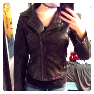 Dollhouse leather Coat